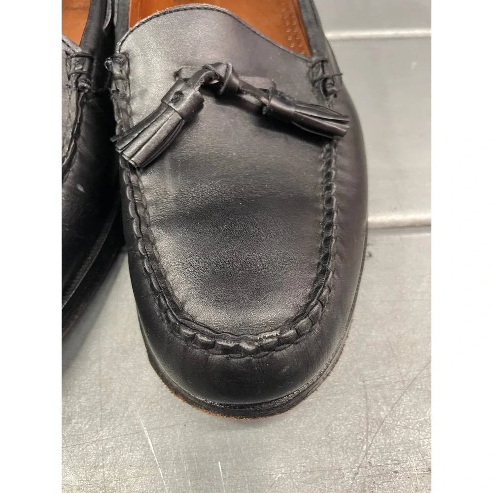 Allen Edmonds Naples‎ Loafers Mens 11D Blacker Leather Tassel Slip On
